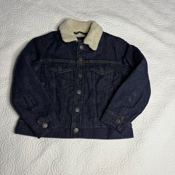 GAP Denim Jacket Sherpa Western stich size Small - Picture 13 of 13